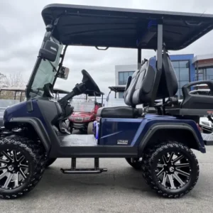 Alternative view of Blue 2025 Evolution D2+2 Maverick golf cart for sale